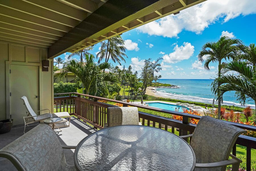 oceanfront rentals with beautiful view on kauai
